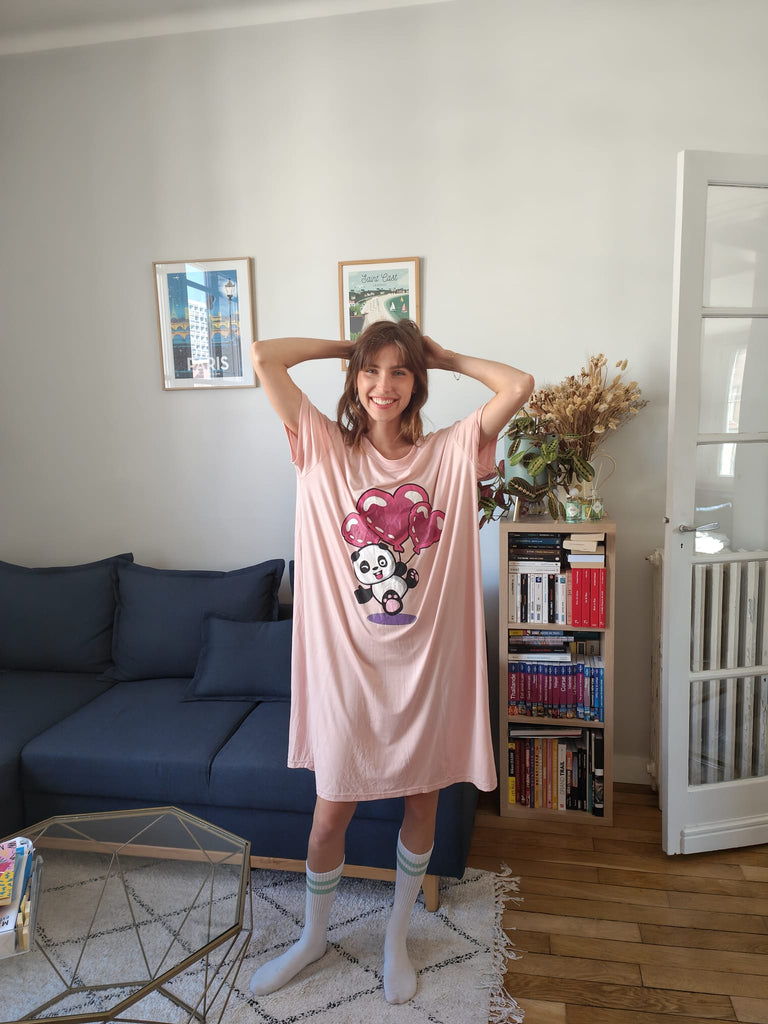 SweetPlaid™ Pink Panda PJs