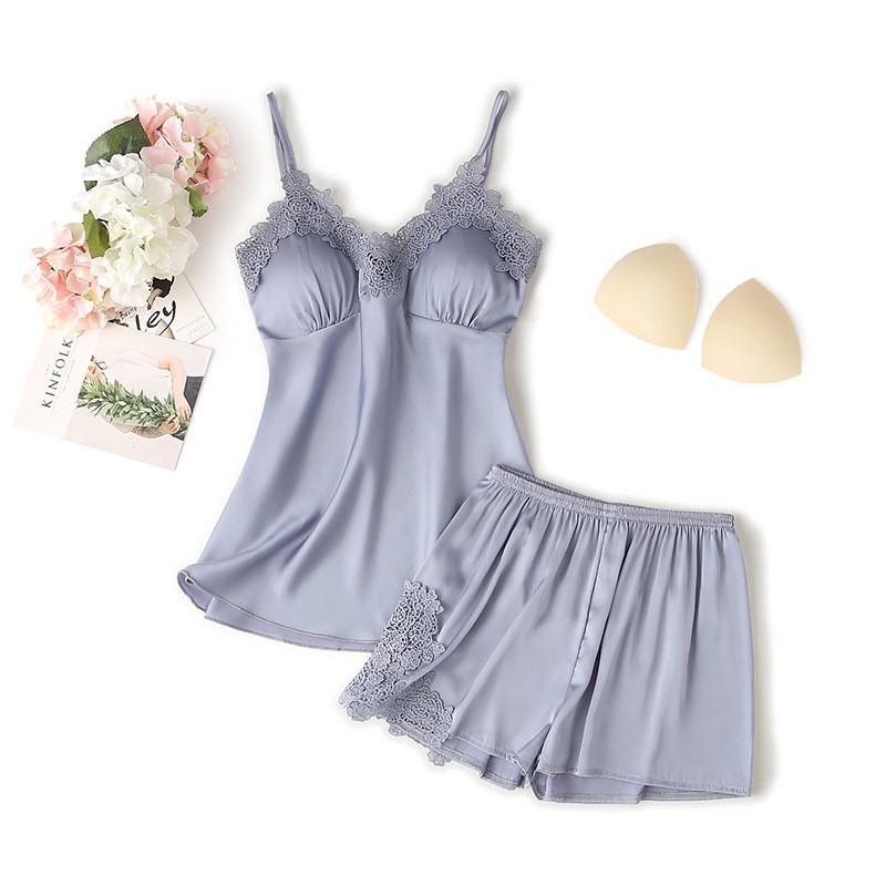 SweetSilk - Ultra Soft Luxury Satin Nightie Set of 5 pieces